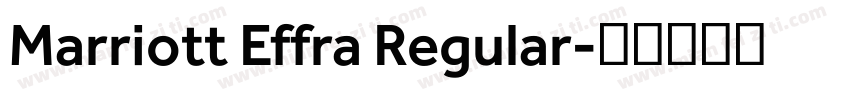 Marriott Effra Regular字体转换